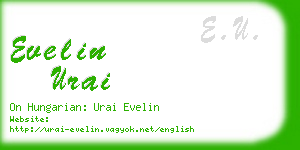 evelin urai business card